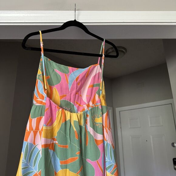 Show Me Your Mumu  Julia Maxi Dress in Tropical Fruit Womens S Front Slit Fruit - Picture 2 of 11